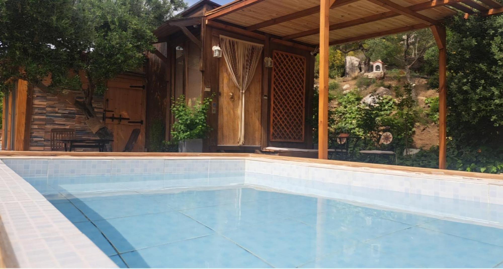 منزل الضيف Paránimfoi  في Wooden House At The Mountain-Private المظهر الخارجي الصورة